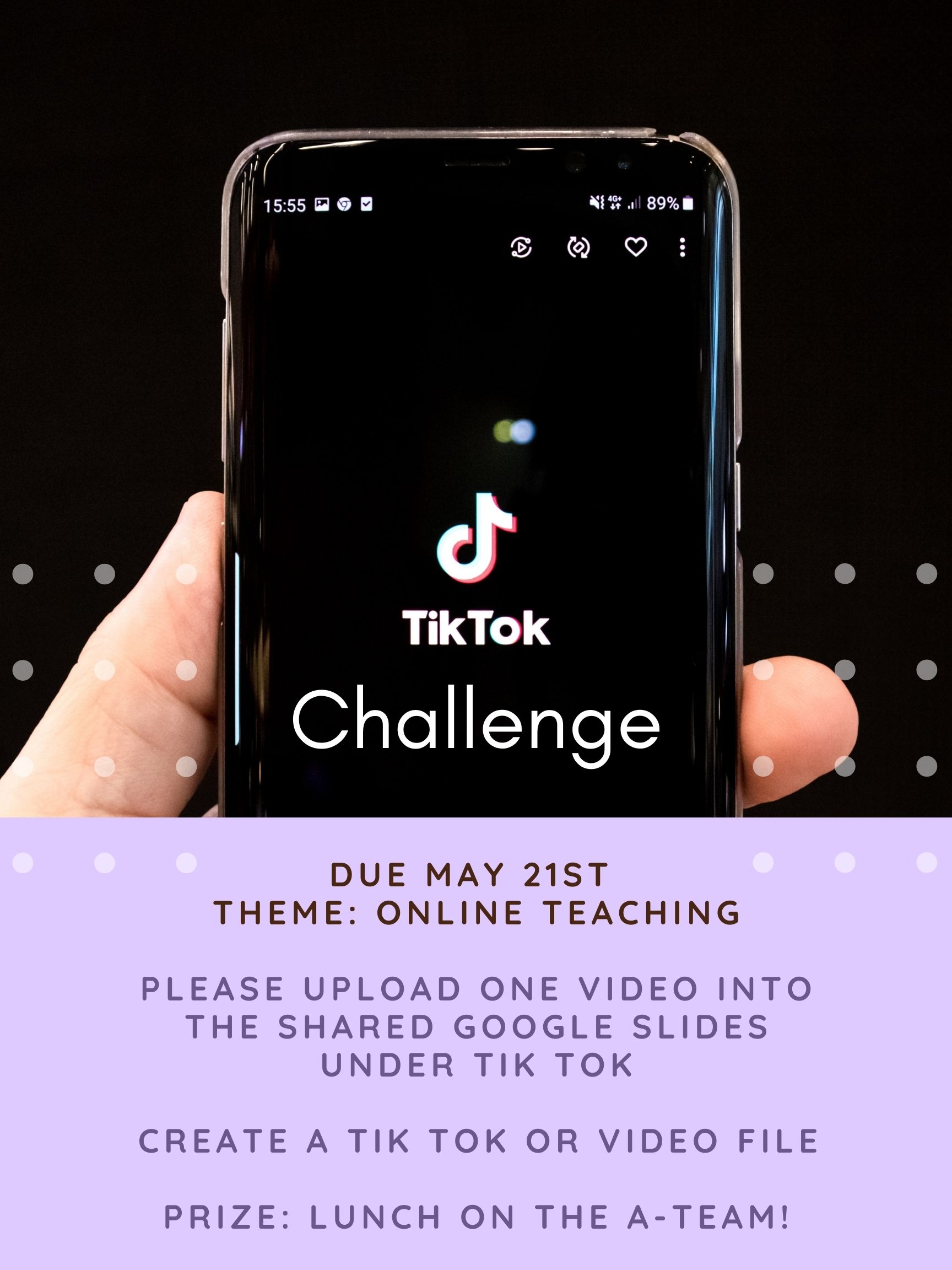 Tik-Tok-challenge contest poster